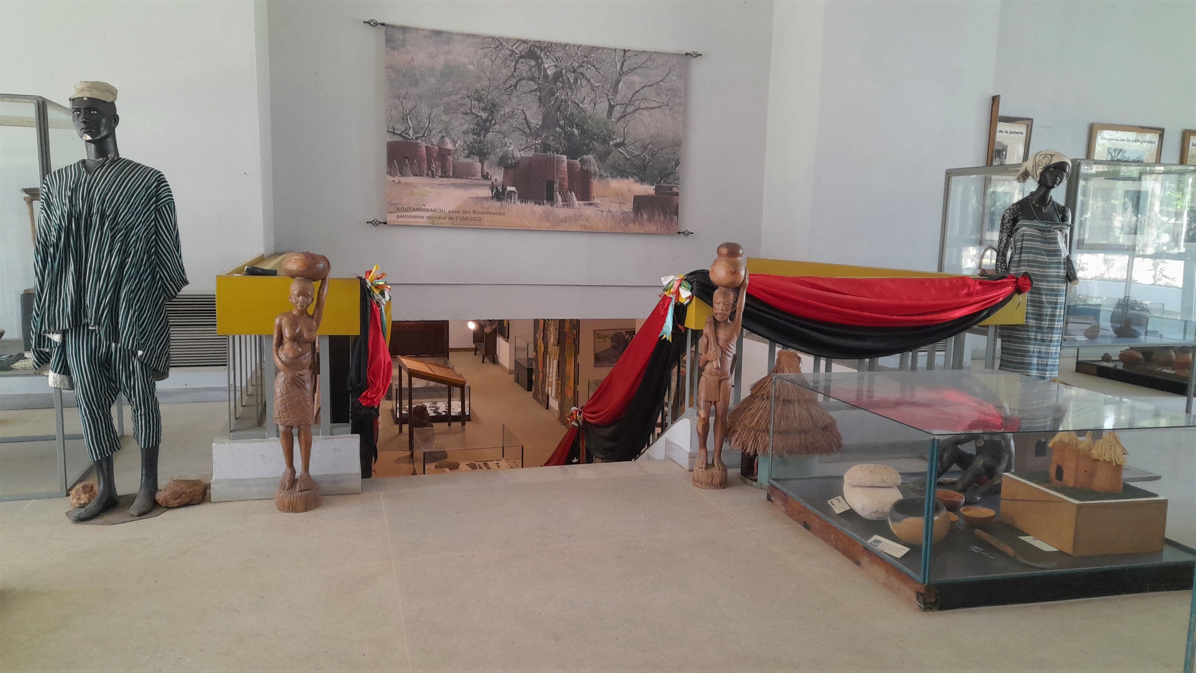 Inside the national museum of Togo